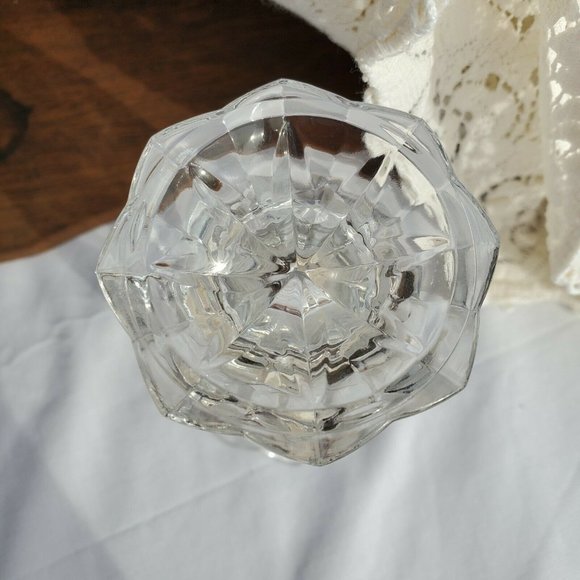 Mikasa Starlight Bud Vase 5" tulip shape clear tapered - Picture 9 of 9